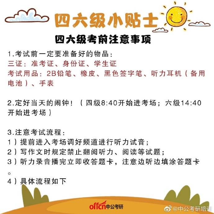 英语四六级明天开始 这些小细节 你注意到了吗 搜狐大视野 搜狐新闻