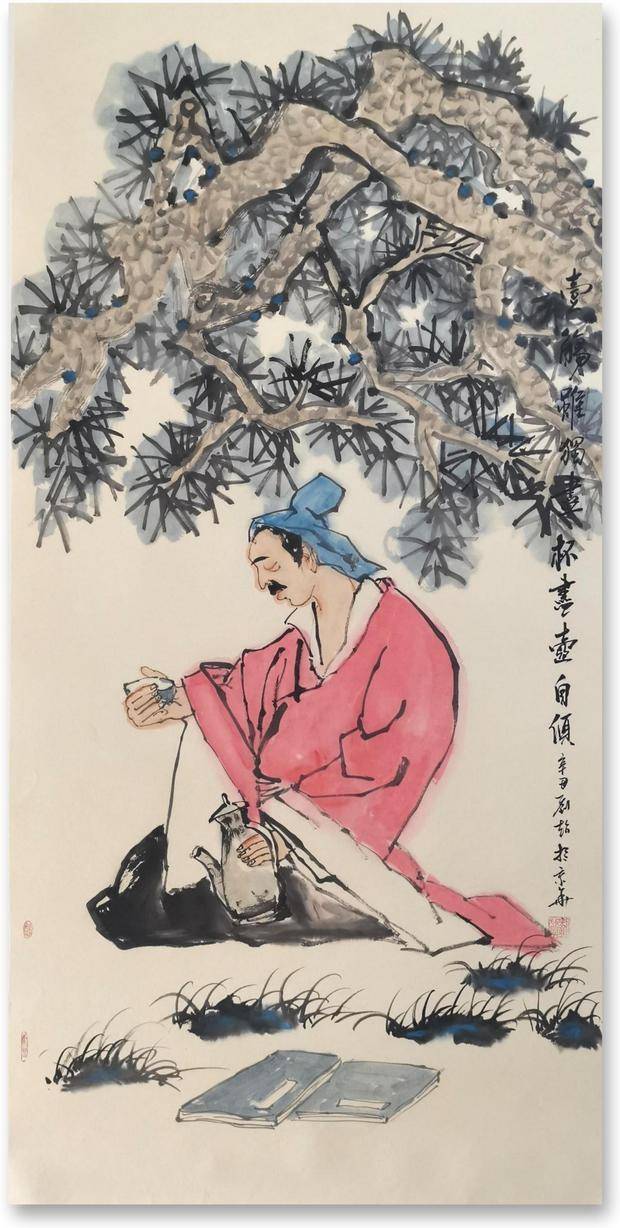 青年画家刘超古意人物意悠境美笔精墨妙