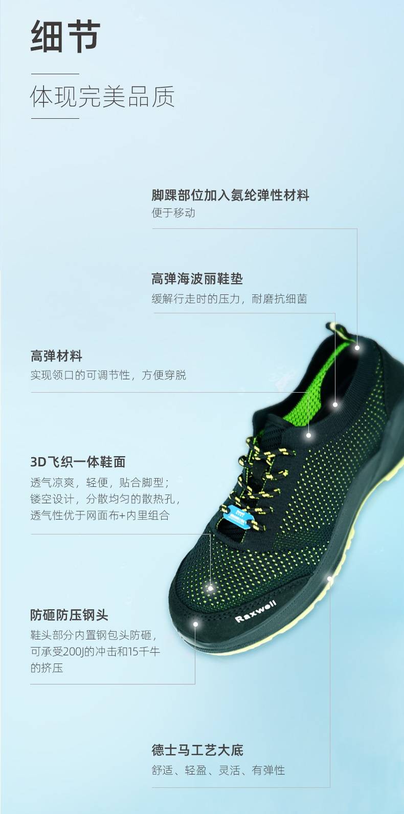 设计|新品上市丨Raxwell夏季多功能安全鞋发布
