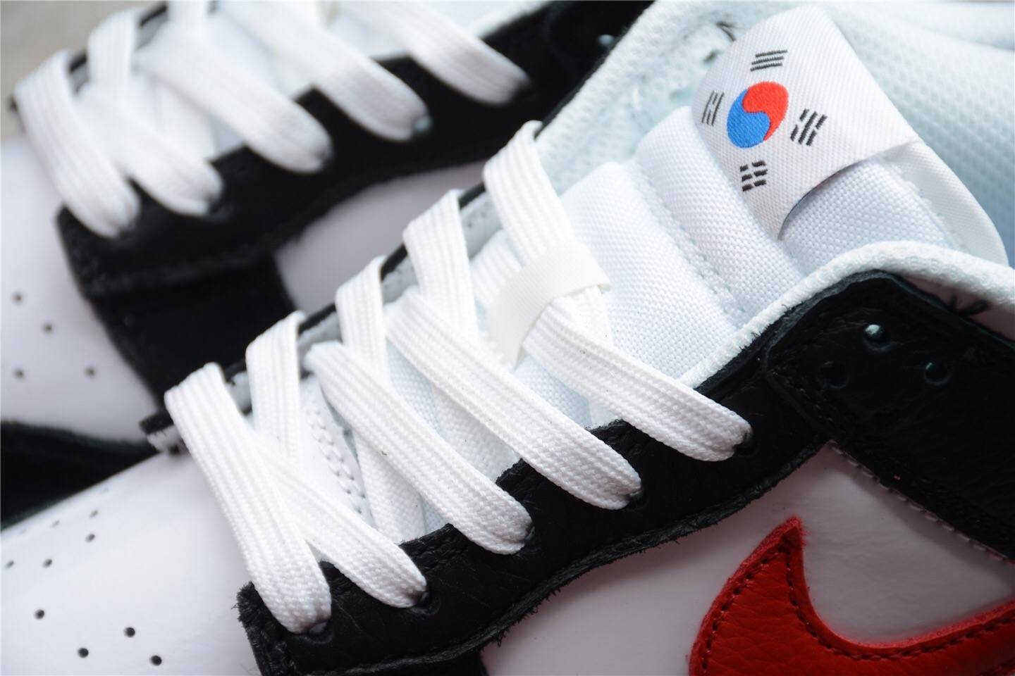 鞋材|耐克白红蓝鸳鸯 Nike Dunk Low South Korea 限定板鞋