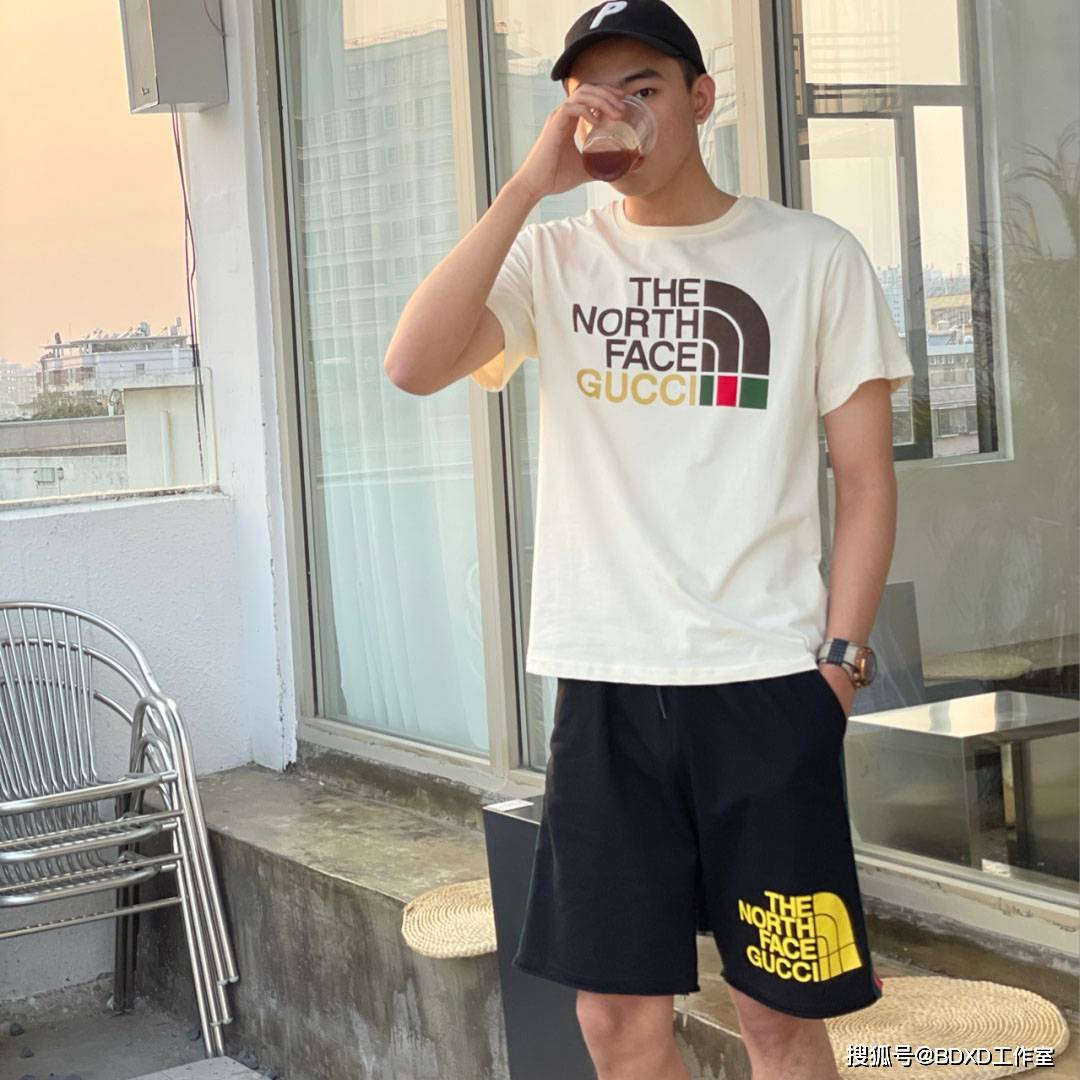 Gucci|Gucci & TNF聯名款短袖T恤