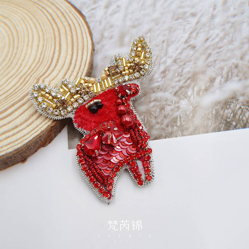 四季|梵芮锦手工刺绣作品分享胸针