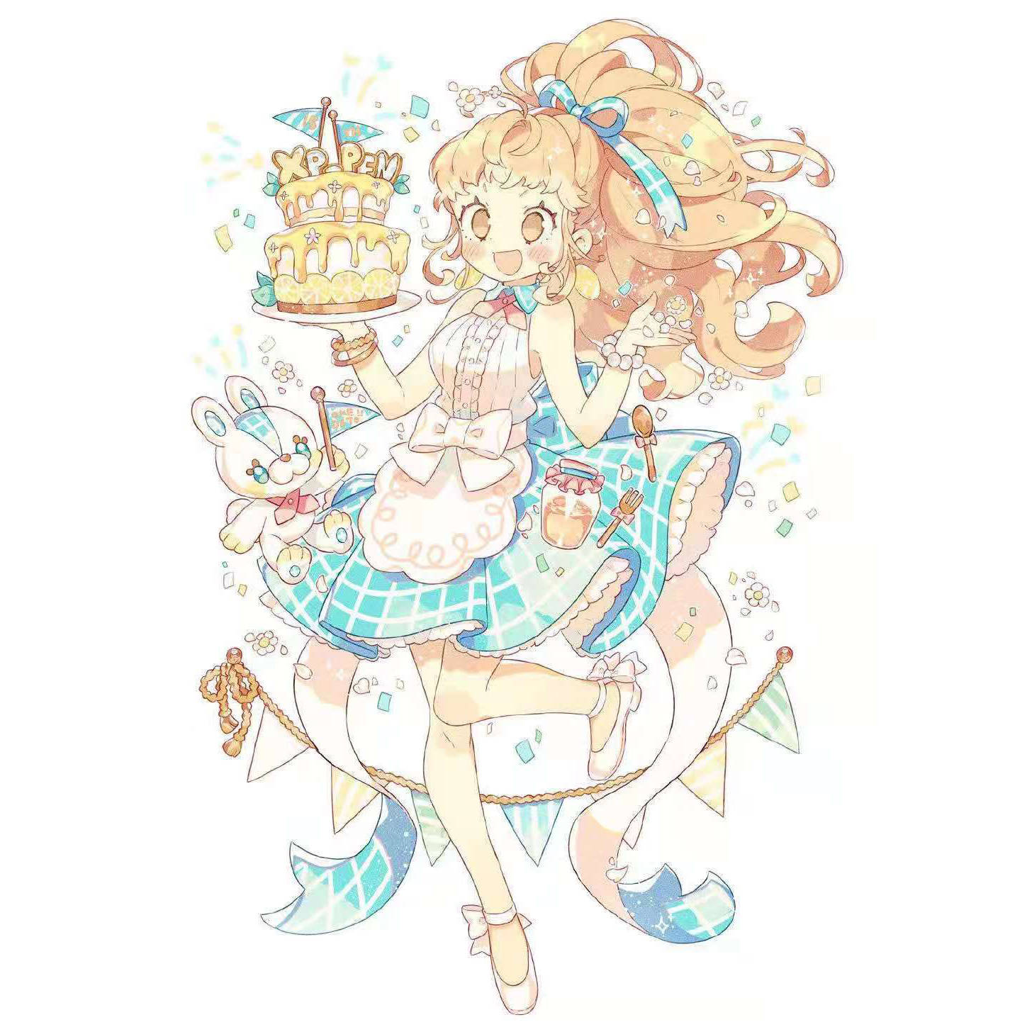 日本动漫少女日本插画师上仓エク在家练习素材