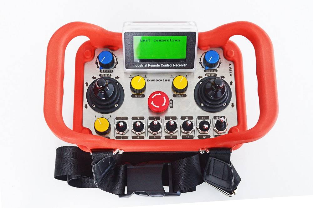 易德莱斯双摇杆模拟量工业无线遥控器_操作