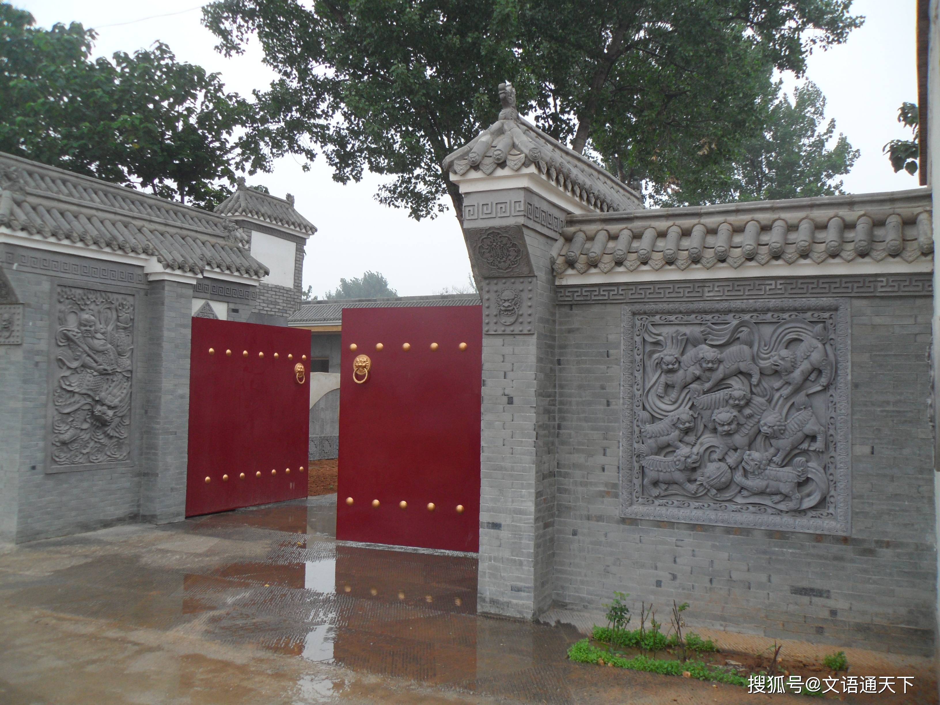 唐语中式文化砖仿石雕花砖雕资材:方形事事如意浮雕壁画,仿古外墙砖