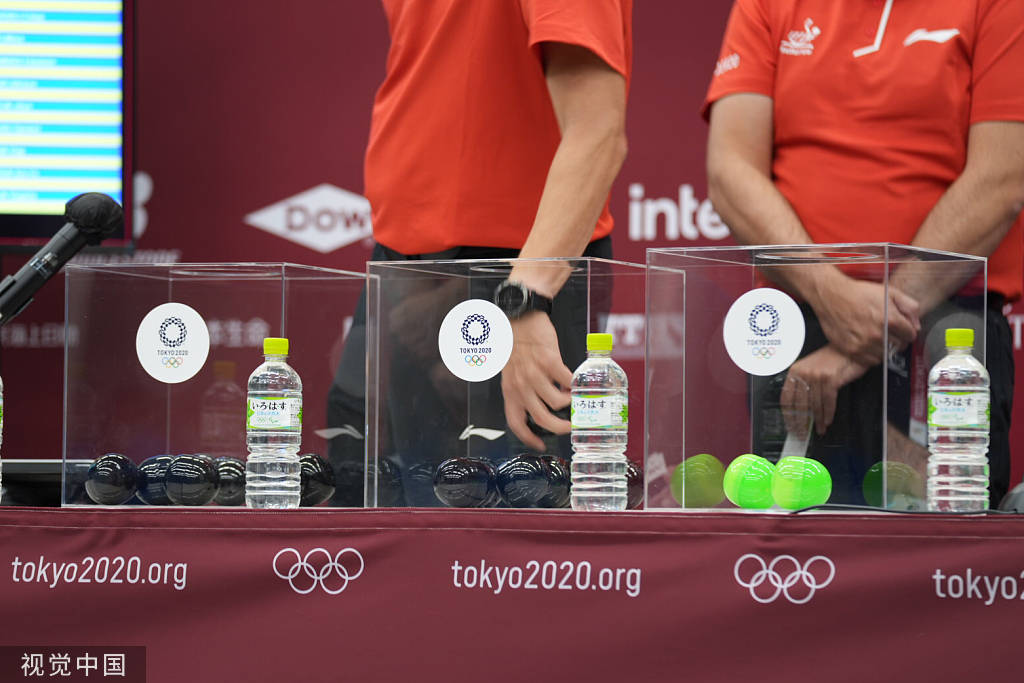 高清:2020东京奥运会 乒乓球比赛抽签仪式举行
