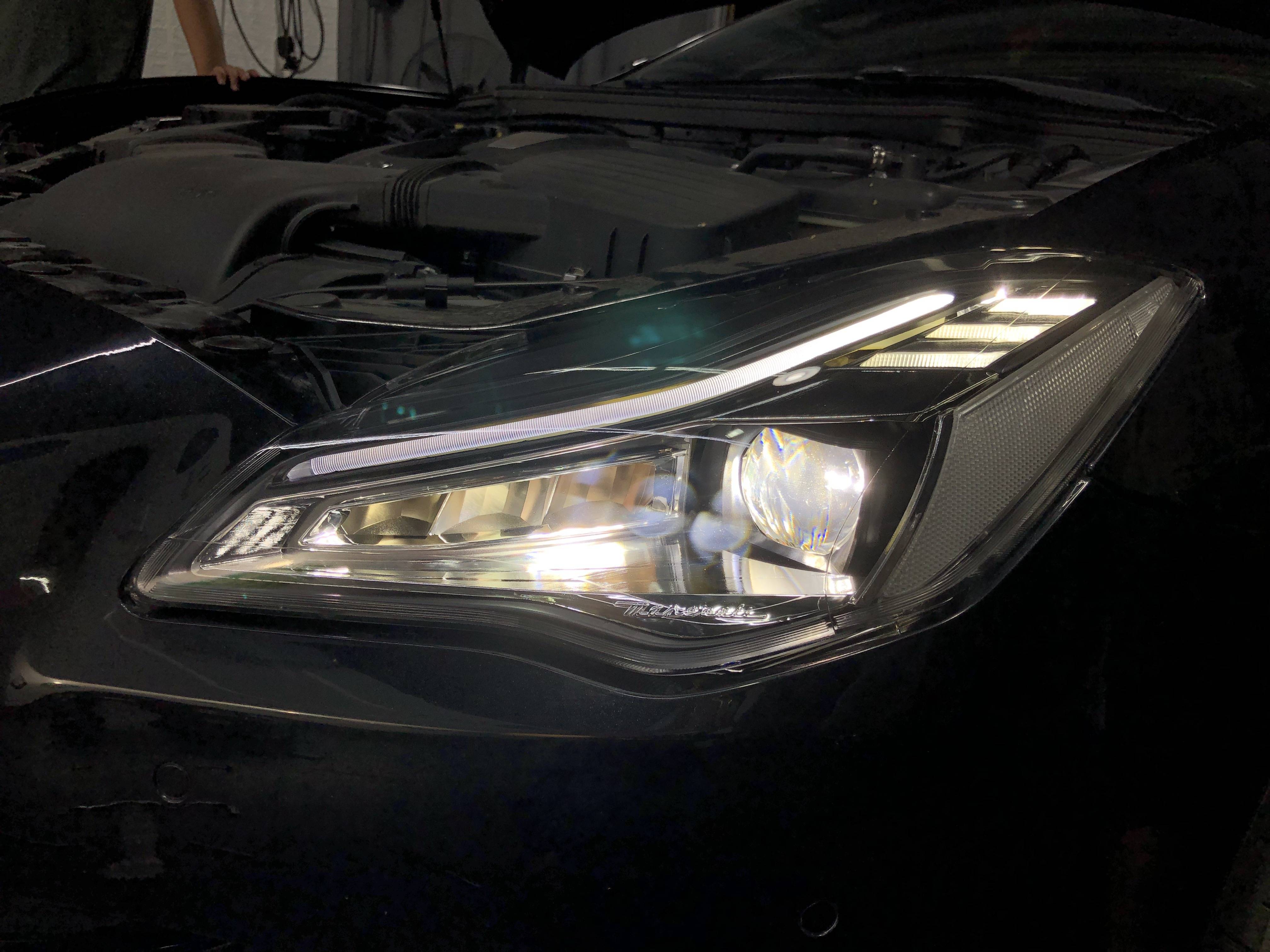 玛莎拉蒂总裁全led矩阵大灯老款变身新款