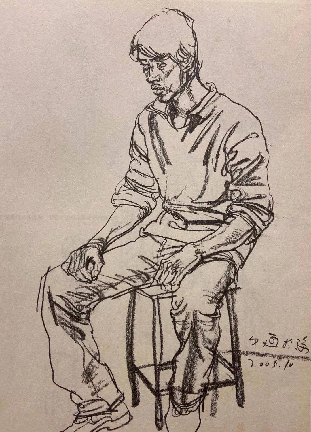 南开大学文学院东方艺术系副教授张文恒速写作品分享