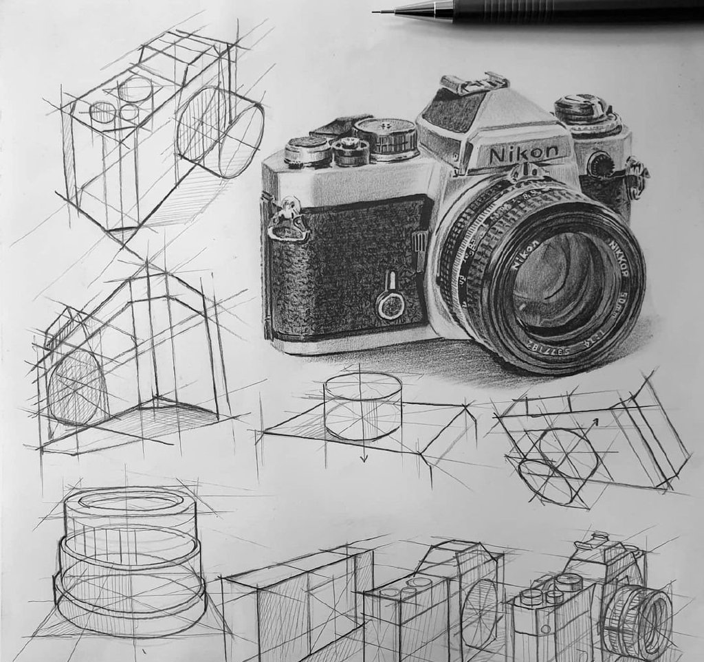 设计素描简单清晰版图片