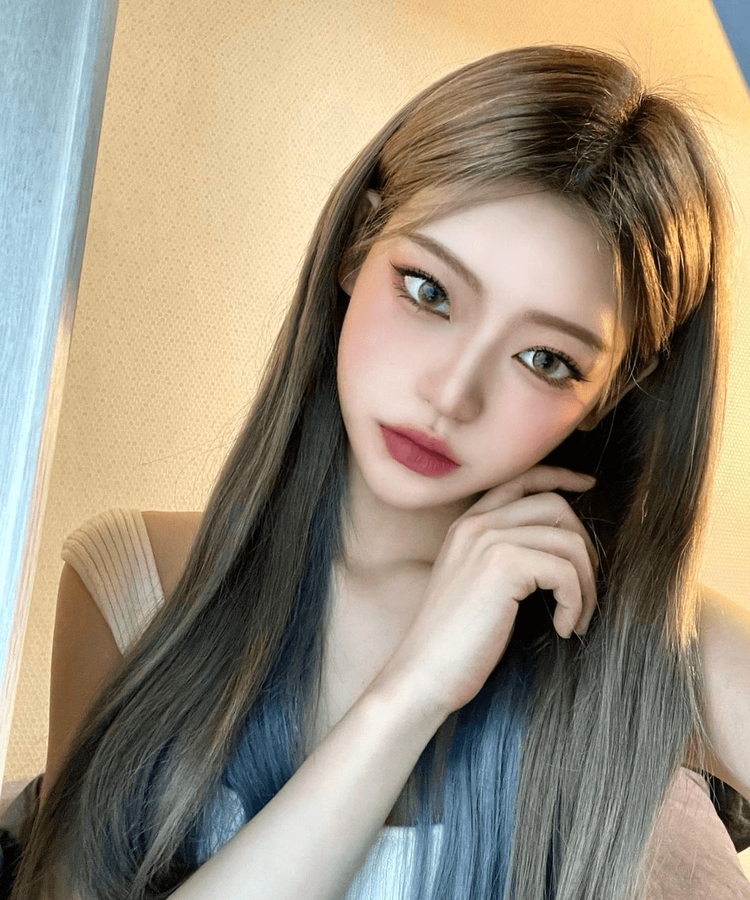 长发配上隐藏染真美