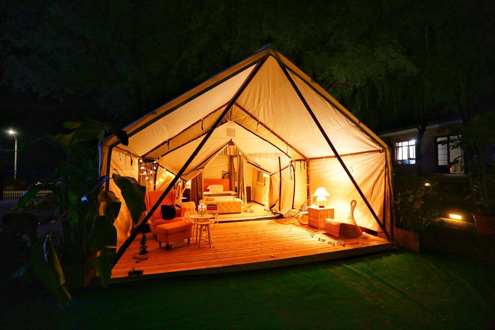 内蒙古星空帐篷营地手可摘星4a景区免门票摄影家都喜欢来