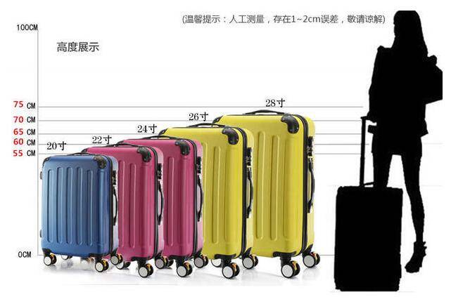 寸和22寸行李箱买哪个好 爱自由箱包 尺寸