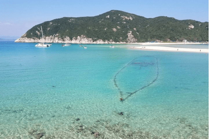 万宁最美沉船湾大洲岛