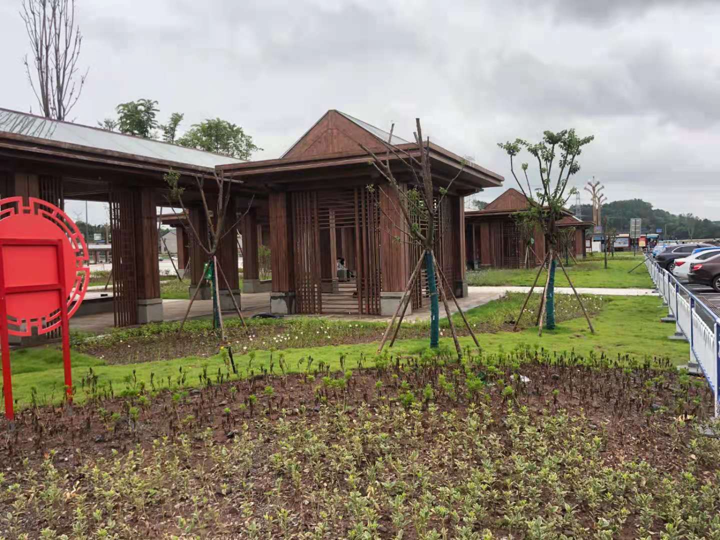 四川自贡园林景观建筑华彩建材施工完工图-搜狐大视野-搜狐新闻