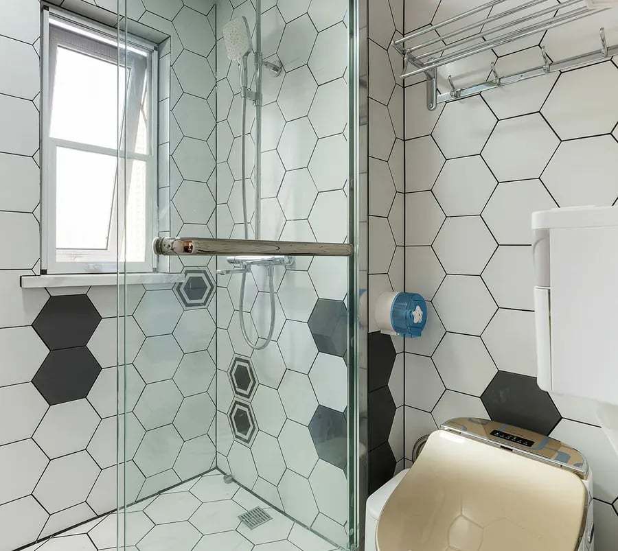 红珊兰六边形石晶墙板 卫生间改造干法施工快装