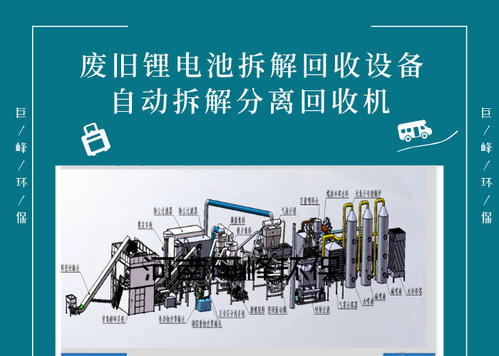 廢舊鋰電池拆解回收設備自動拆解分離回收機