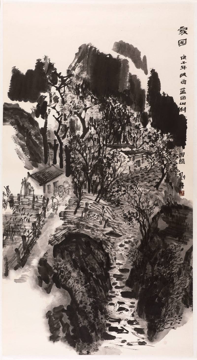 雅静恬淡墨韵田园刘丹当代水墨山水画作品欣赏