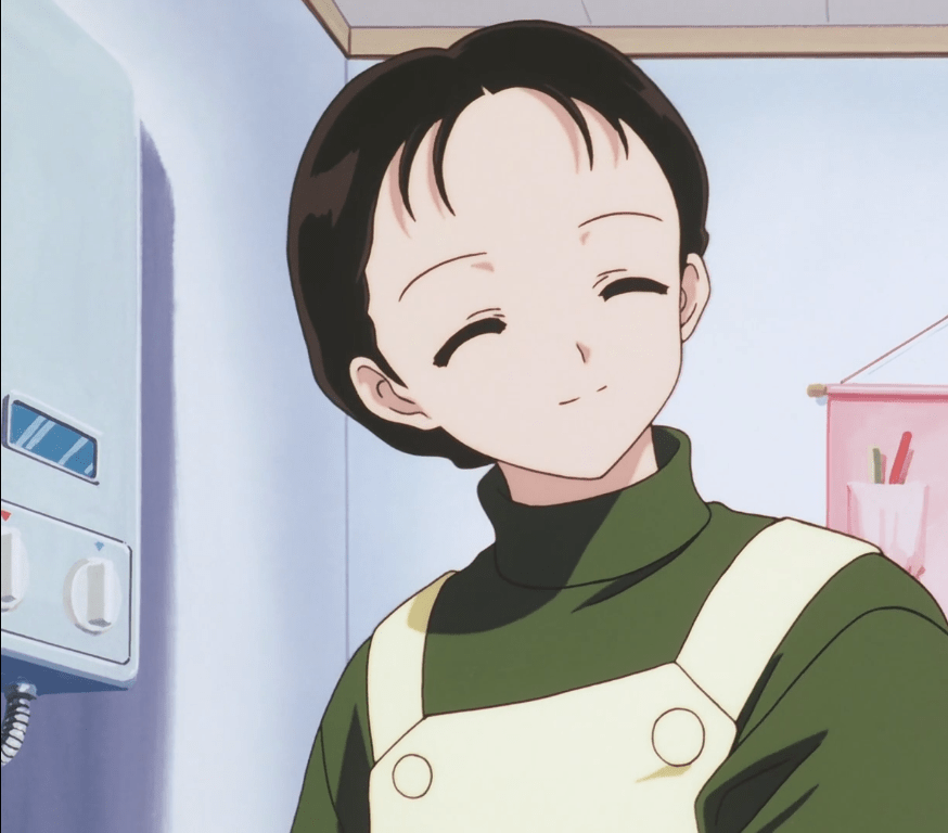 最后真由的灵魂,穿上了妈妈做的金鱼图案浴衣,向母亲和戈薇告别,在祟