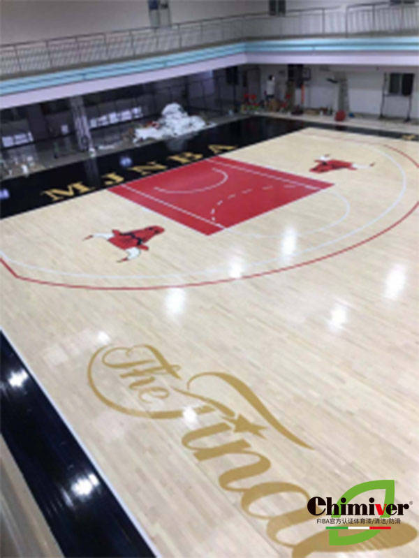 木地板的翻新|相约上海体博会，凯美沃篮球体育运动木地板翻新彩漆保养系统参展