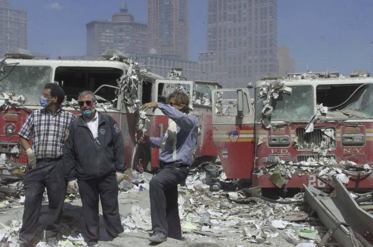 美国911恐怖袭击现场照片回顾-搜狐大视野-搜狐新闻