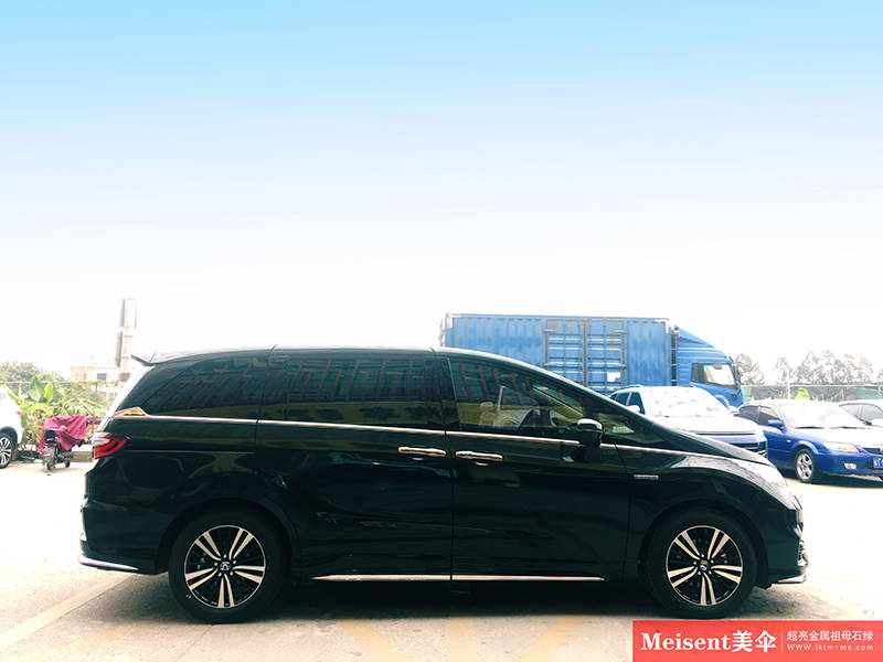 美国meisent美伞进口高端改色膜 超亮金属祖母石绿--本田奥德赛