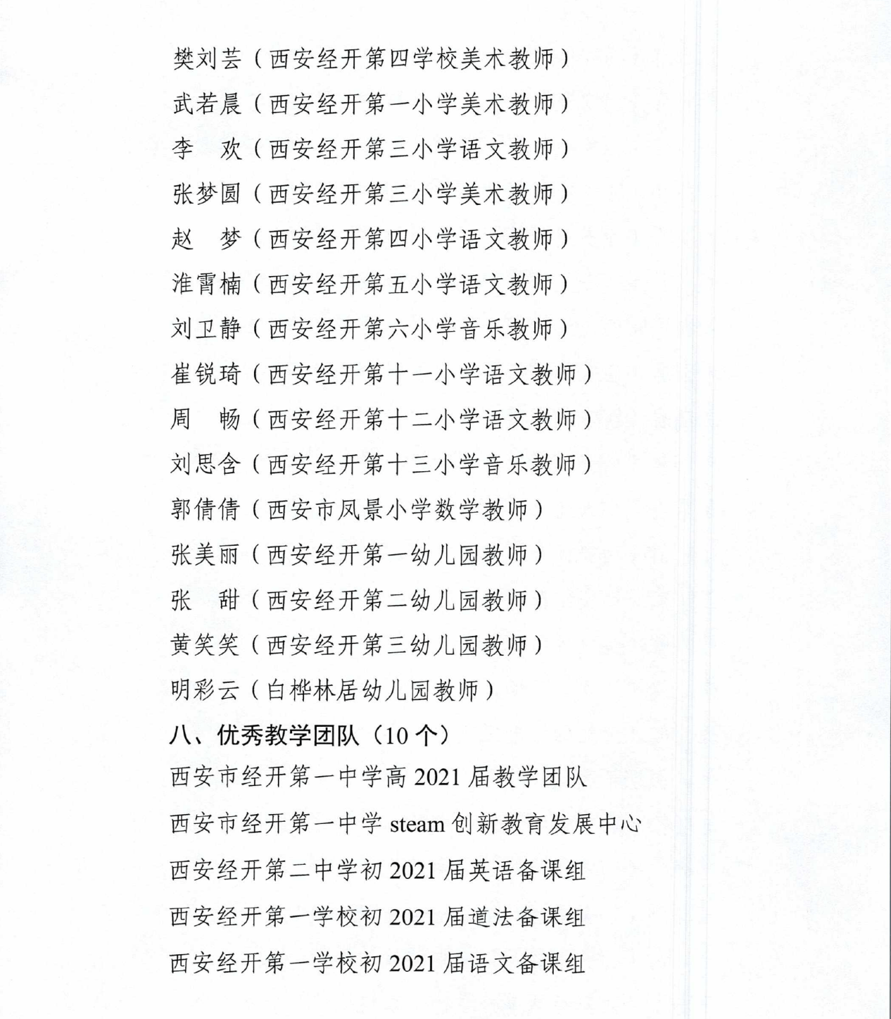 建设|最美的名字！经开区280名教育工作者和10个集体获表彰！