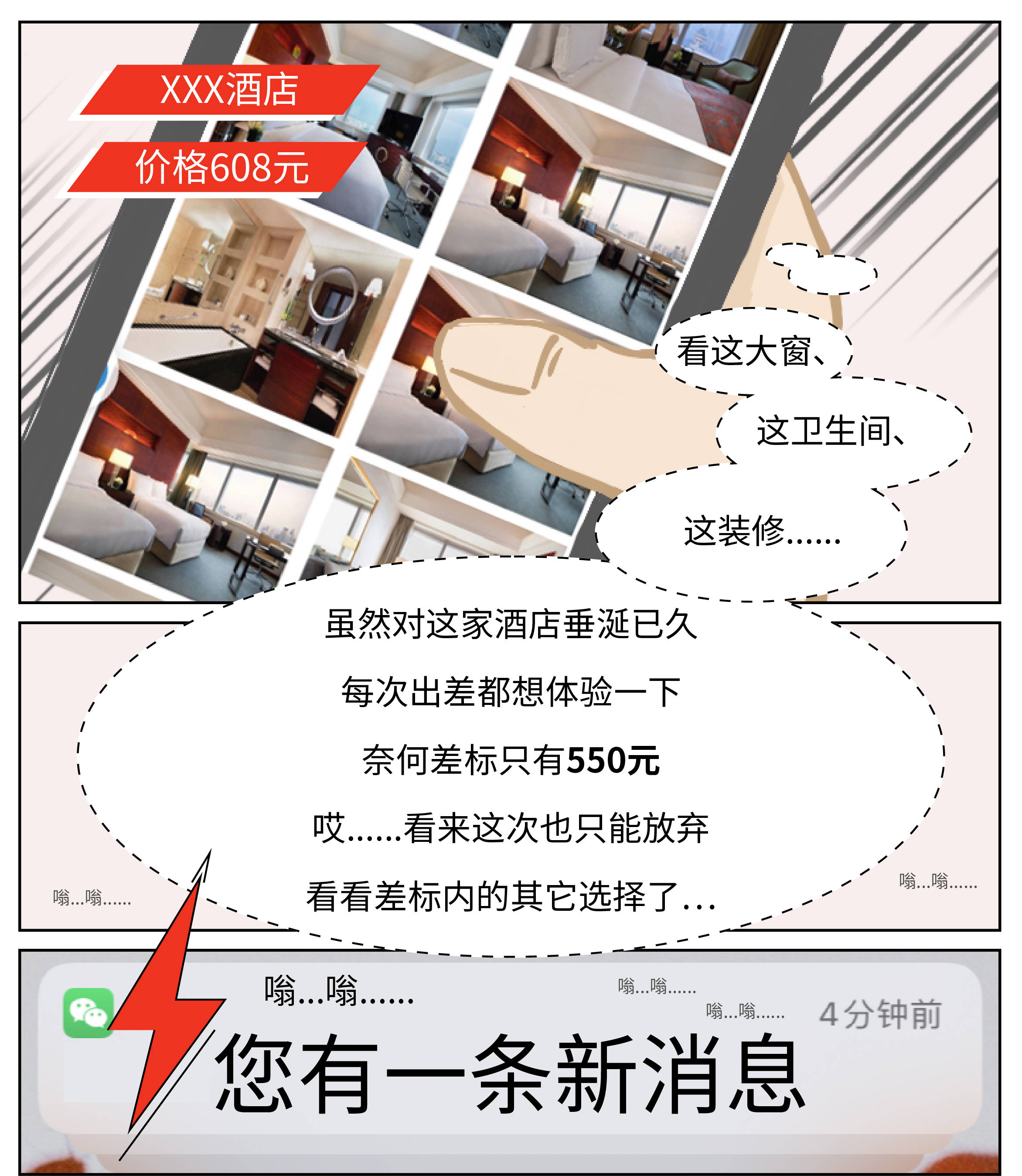 帮助客户以同等差标订到更优酒店在途商旅鹰眼猎价功能