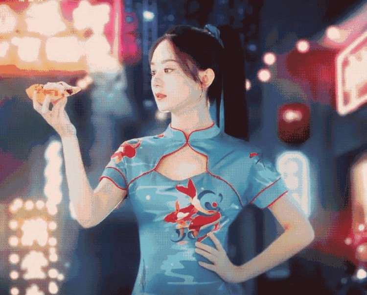 颜色|太美了!颖宝量身定做的旗袍,选择了极具魅力的湖绿色