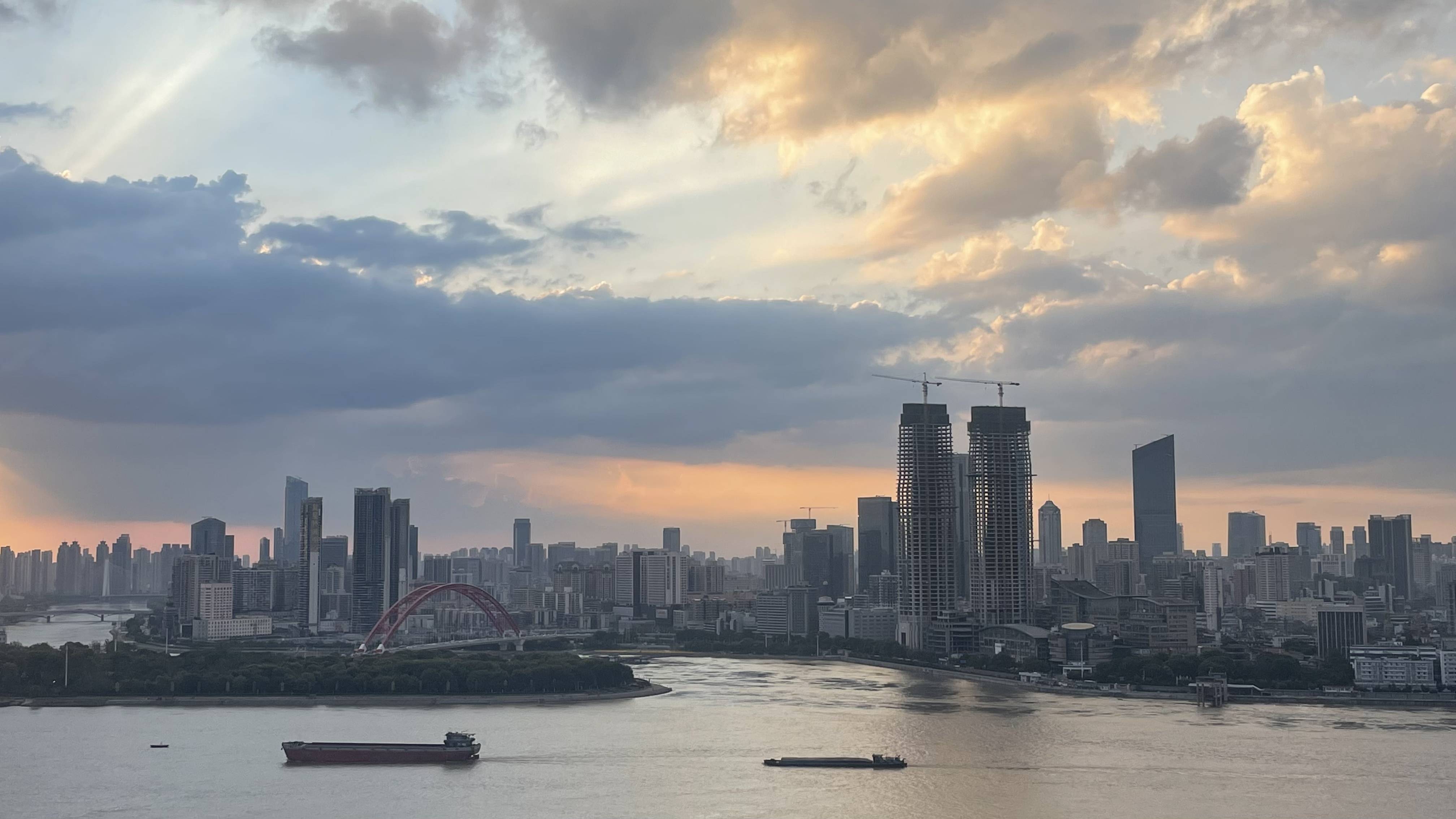 武汉有多美无滤镜实拍sunsetofwuhan