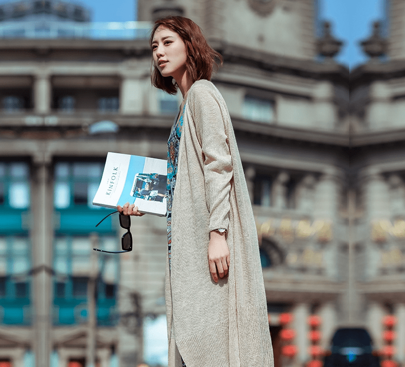 中长|轻薄中长款开衫,多用穿搭很简单