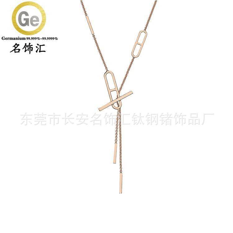 饰品|潮流毛衣搭配钛钢项链饰品 小众设计感不掉色轻奢时尚颈链,有喜欢的不?