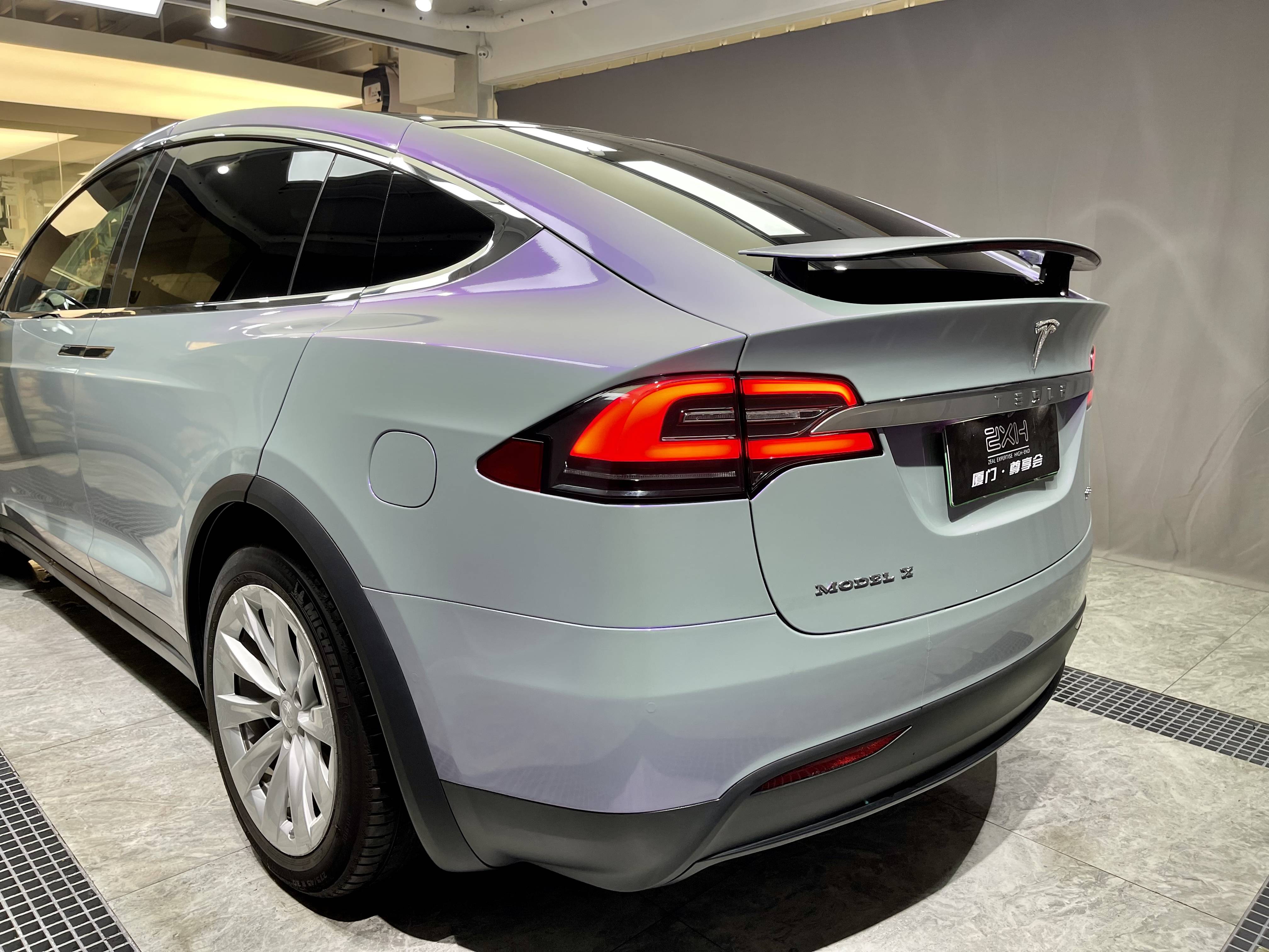 厦门尊享会 特斯拉model x贴改色膜分享