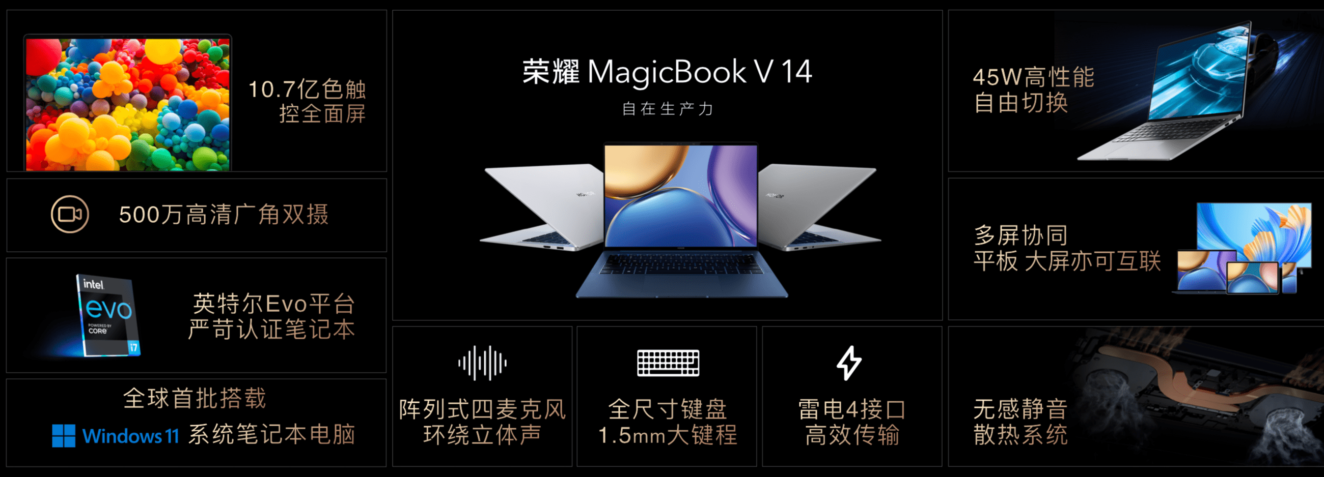 《荣耀MagicBook V 14领衔众新品上市 助力智慧生活全面进阶》