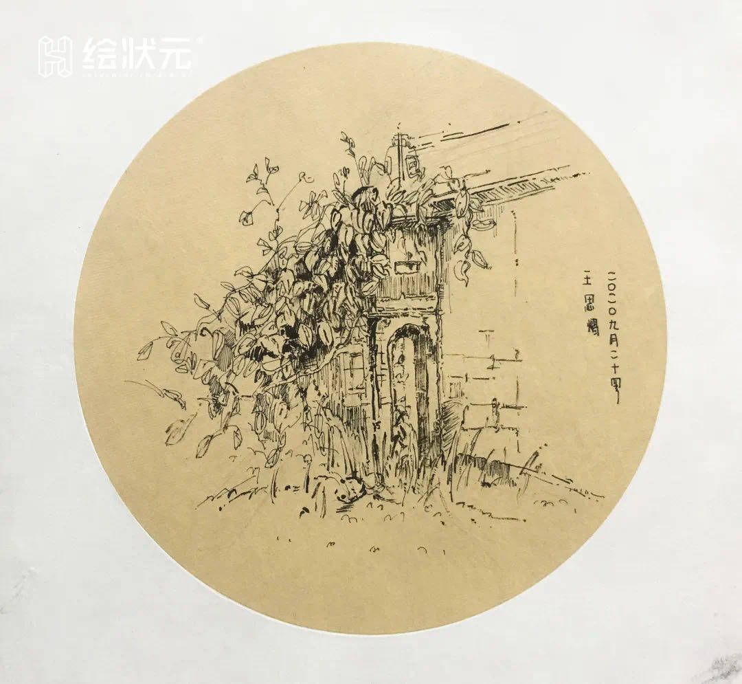 杭州画室江西婺源速写写生作品欣赏