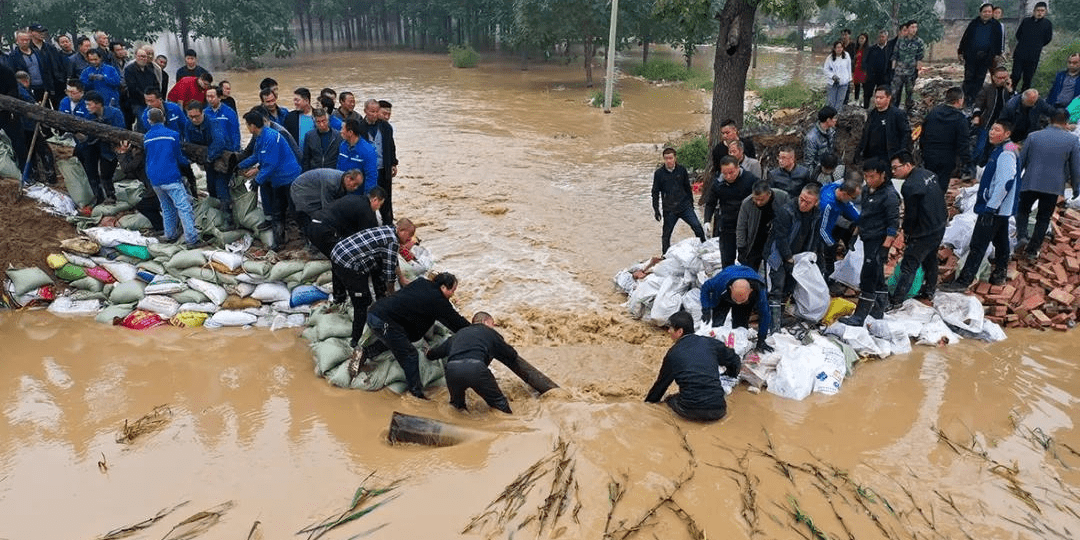 运城市全力阻击近40年来汾河最大洪峰