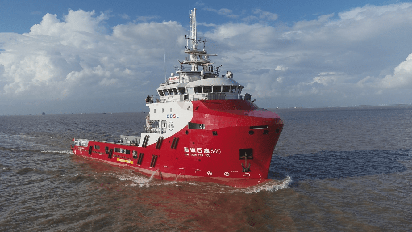 武船集团交付lng动力守护供应船