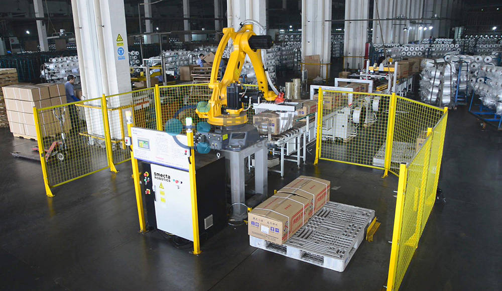 化纤厂老板注意了码垛机别盲选思密达智能带你玩转码垛