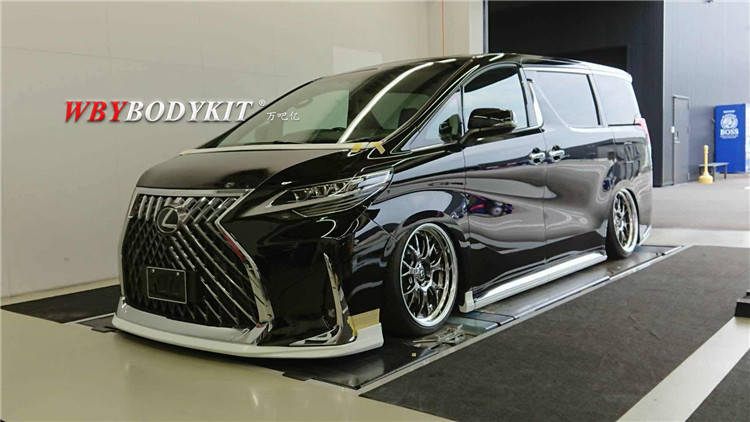 威埃尔法升级雷克萨斯lm300h改装artisan包围套件大灯尾灯前后唇