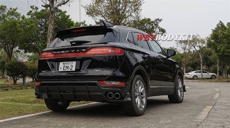 林肯mkc改装wbybodykit运动版包围尾翼保险杠前唇后唇前后杠排气