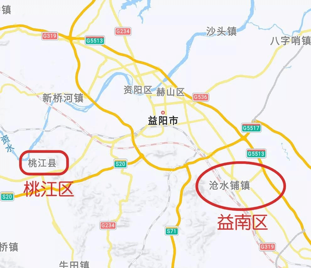 益阳未来市辖区可达4个桃江县设区南部高新区转正为益南区