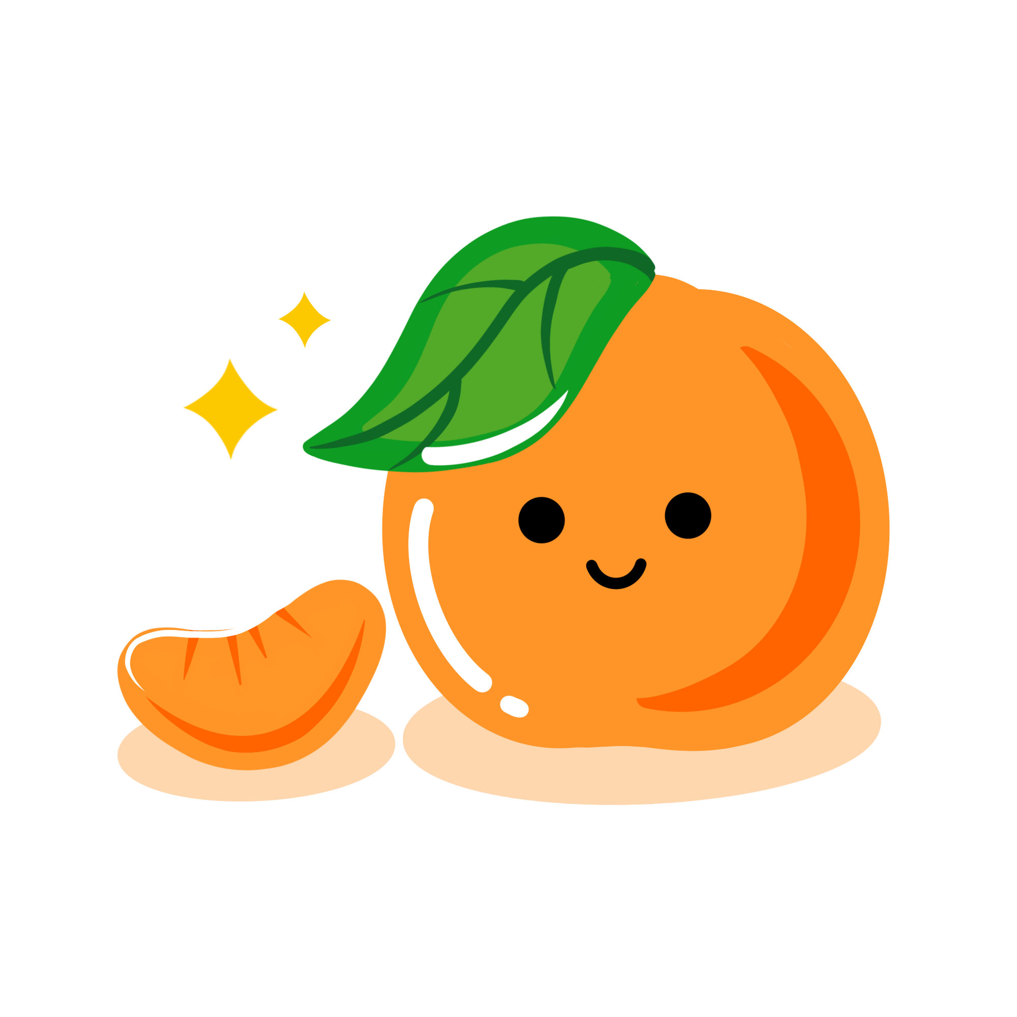 可爱Q版橙子头像图片