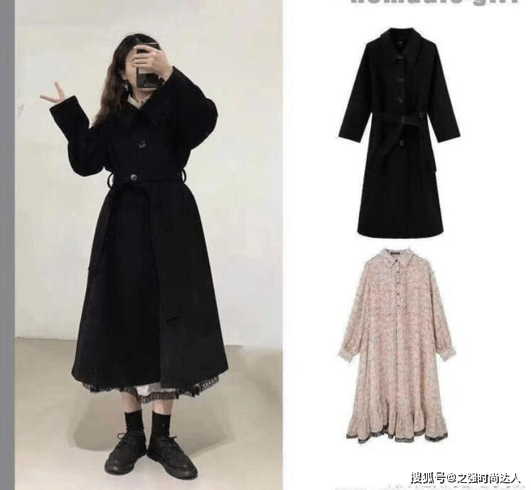 钟形 米色的碎花裙能够展示出一种田园风，这样的穿搭适合比较淑女的甜美女人们