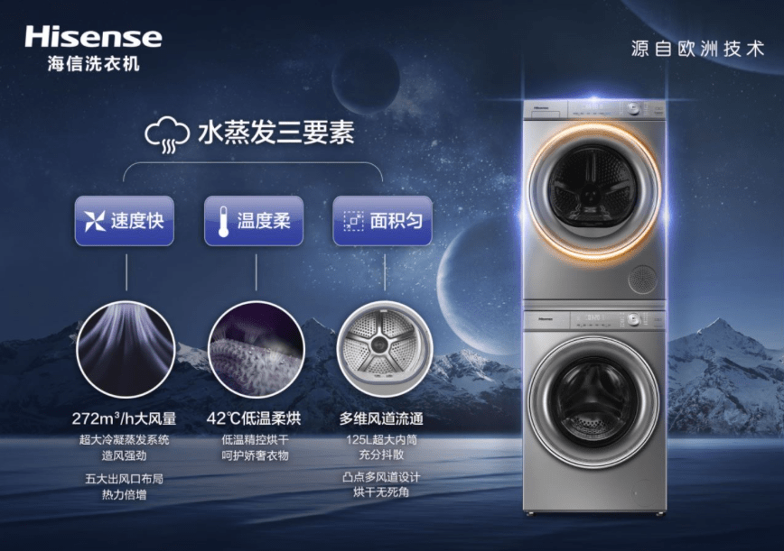 蒸发“三要素”:海信大风量热泵干衣机,以专业技术定义新烘护-家电圈官网