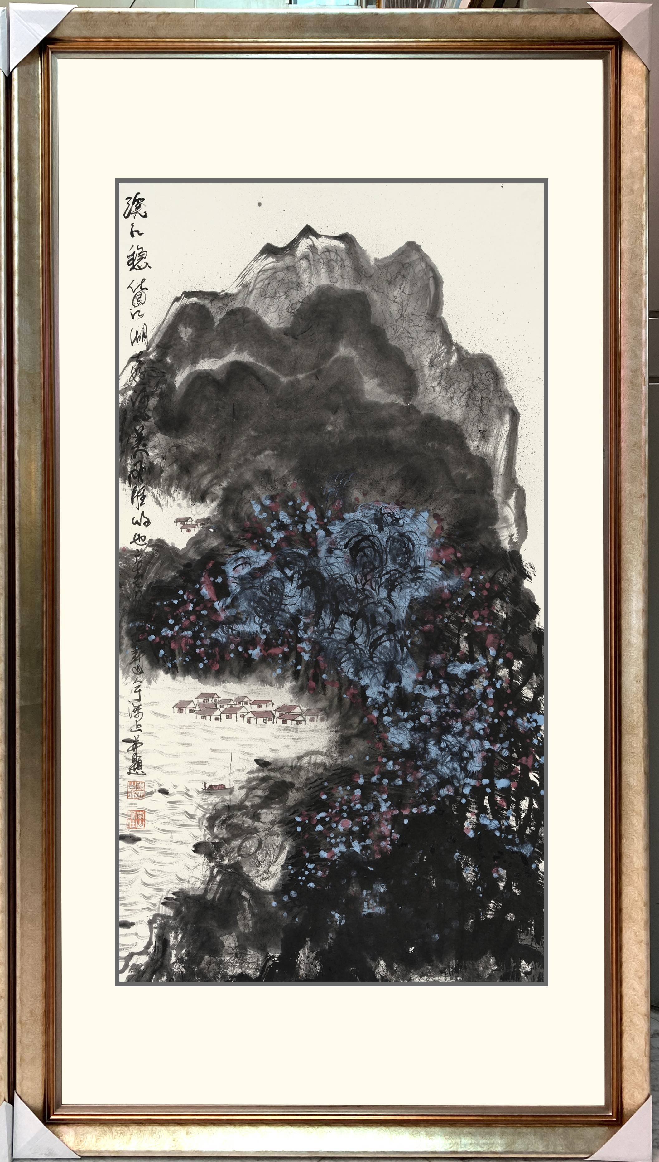 中国当代山水画大师朱祖国|山水画大气磅礴,技法高超