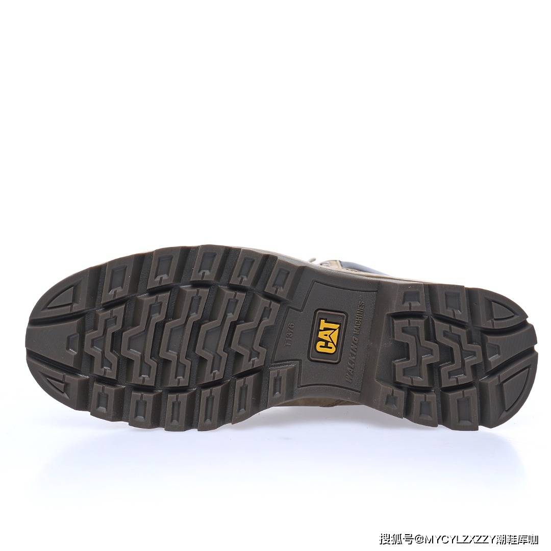 推土机 卡特CAT Miel Raz Mid 秋冬中帮牛皮系带马丁靴英伦工装户外休闲百搭鞋P720228