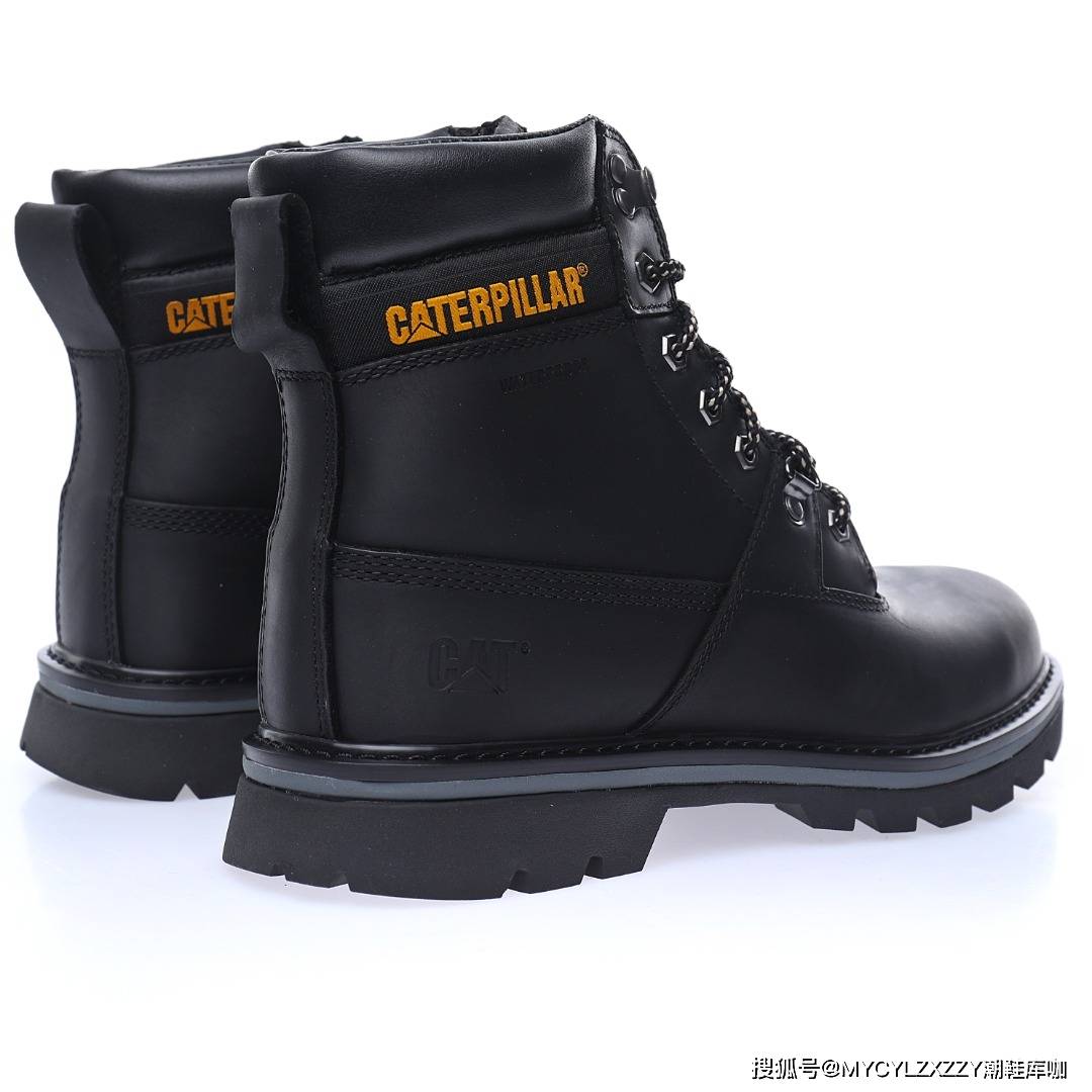 推土机 卡特CAT Miel Raz Mid 秋冬中帮牛皮系带马丁靴英伦工装户外休闲百搭鞋P720228