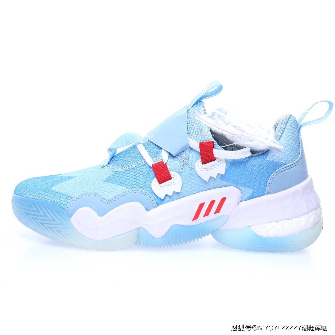 文化 Adidas Trae Young 1&quot;Cotton Candy&quot;特雷·杨1代低帮运动篮球鞋 H689