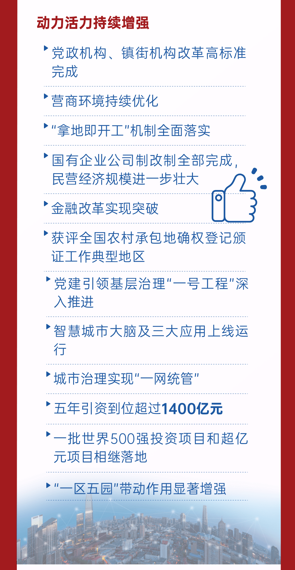 消息资讯|一图读懂！武清区第六次党代会报告速览