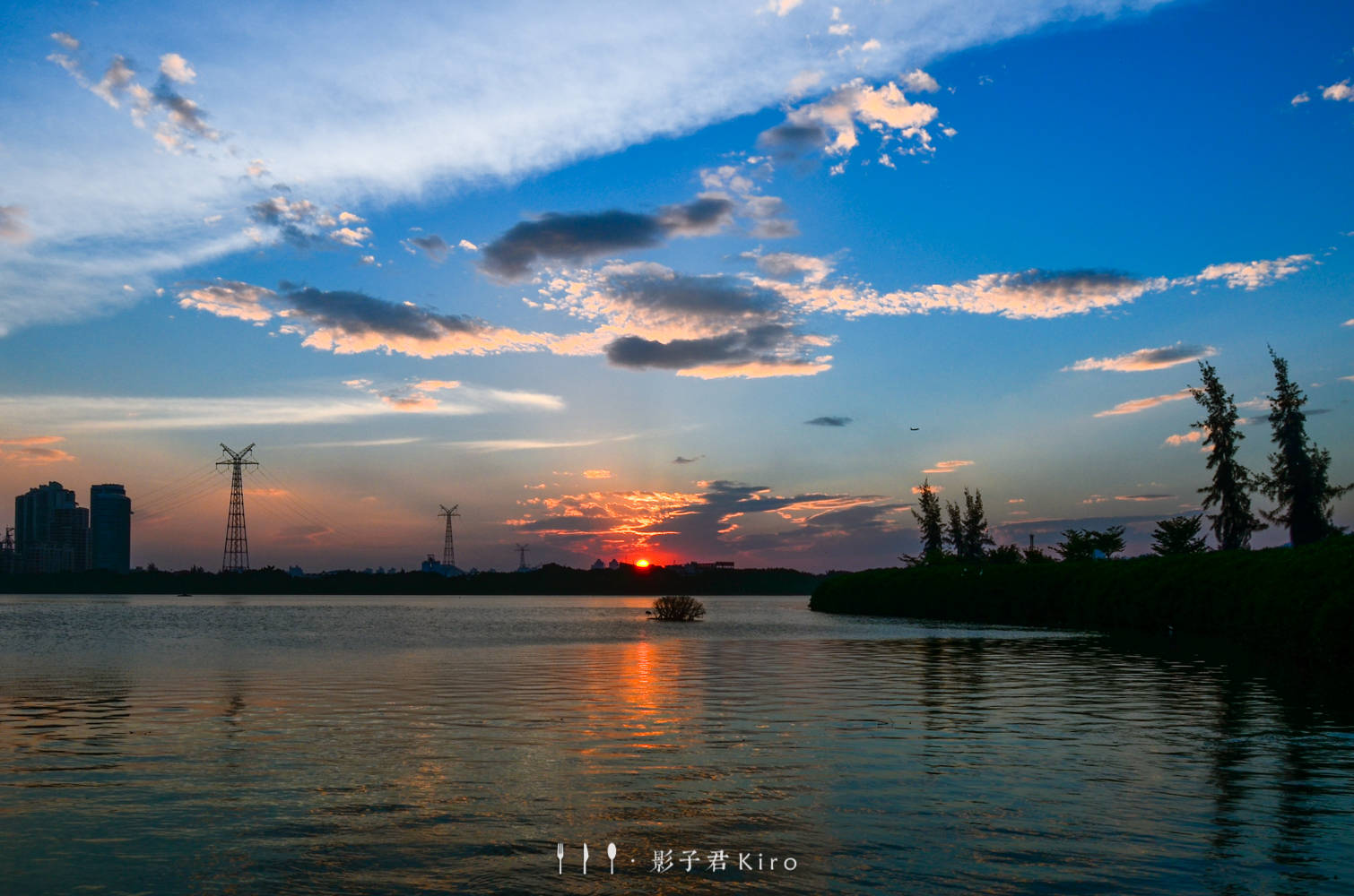 白鹭洲|厦门白鹭洲，记录一次风云变幻的绝美夕阳！你不一定见过