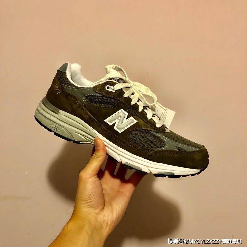 MadeNB新百伦New Balance Made in USA 美产运动百搭老爹跑步鞋橄榄绿银灰 MR993MG